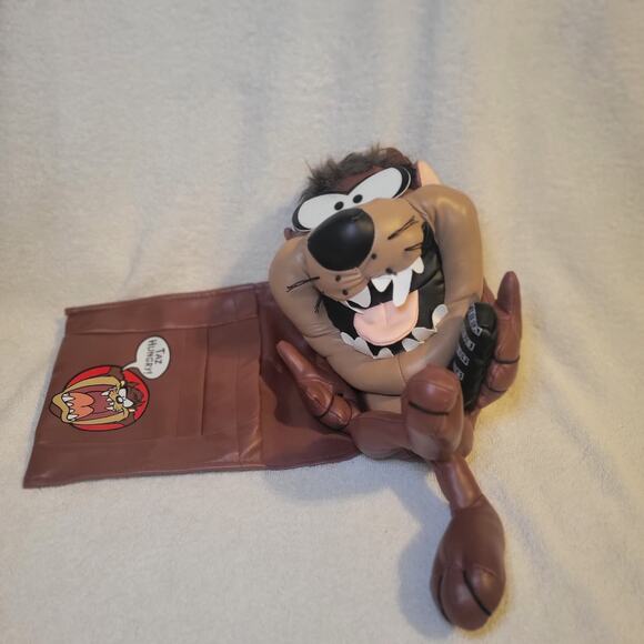Tasmanian Devil Taz Looney Tunes TV Remote Control Holder Organizer 1995 Vintage - Picture 1 of 7